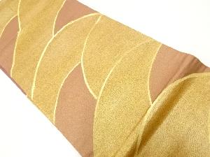 波模様織出し開き名古屋帯（額縁仕立て）